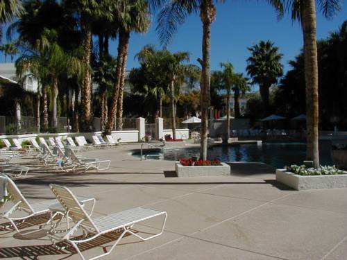 View of the hotel pool