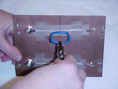 board with slit and square loop