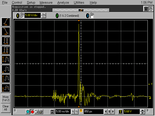 scope plot of ESD event