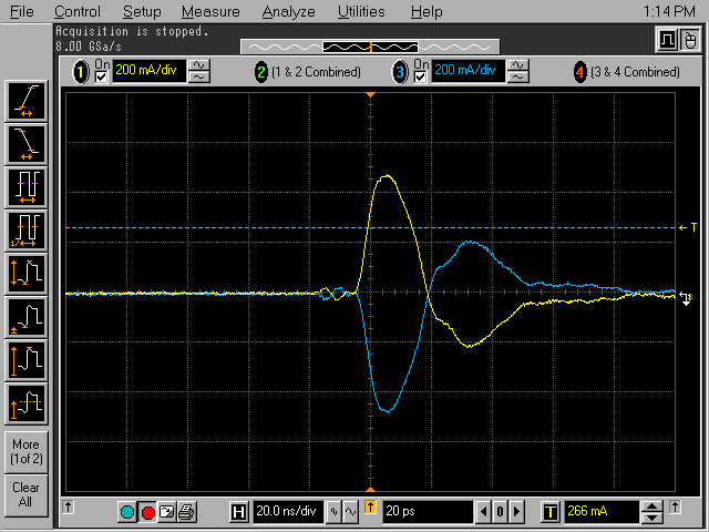 Outputs for probes reversed on cable