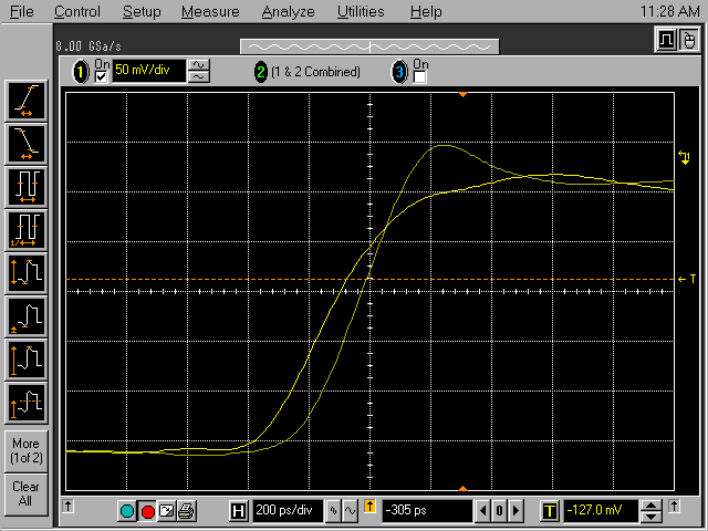 plot comparing two signals