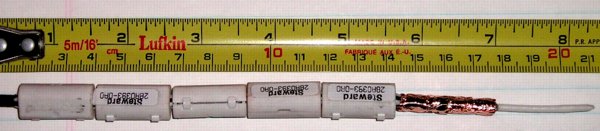 coaxial antenna made from coax