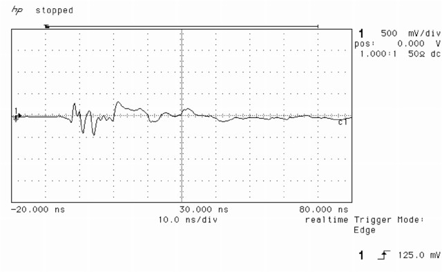 ESD generated EMI into single layer path