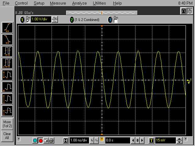 Scope plot of resulting EMI