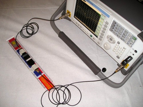 loop to loop test setup with 1 cm separation