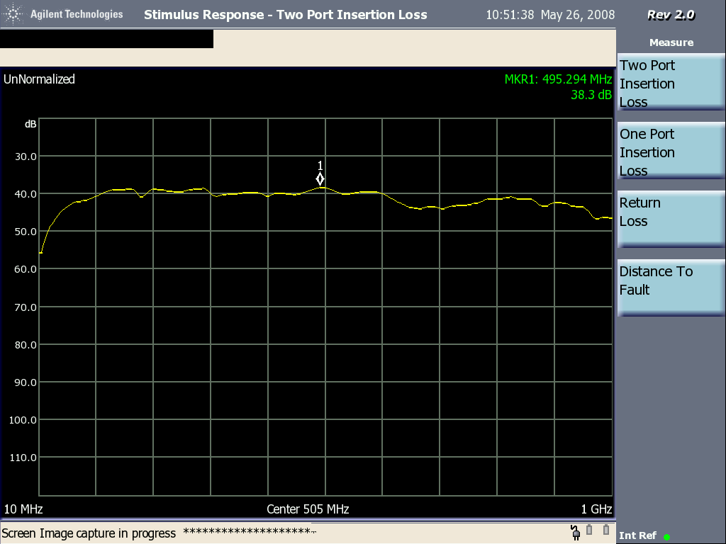 Scope plot for signal on board from reversed unshielded loop