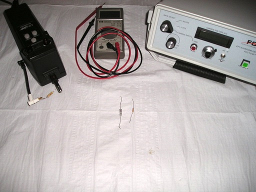 Test setup including ESD simulator and TG-EFT pulse generator