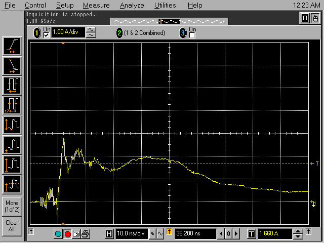 Waveform for 150 Pf - 330 Ohm network