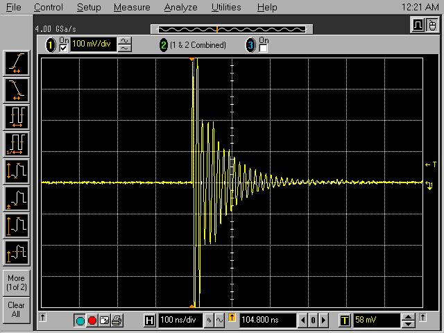 Reaonant current between boards