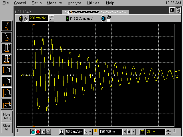 1mm spacing resonance plot