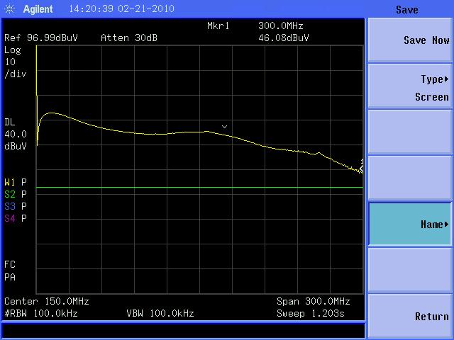 2cm spacing results with 22 Ohm resistor