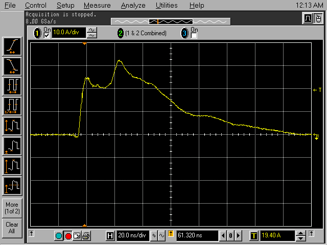 15 kV air discharge waveform