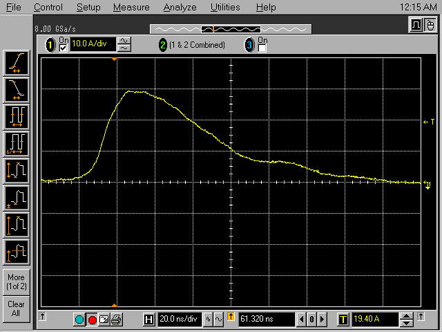 Another 15 kV air discharge waveform