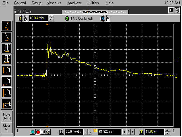 8 kV air discharge waveform