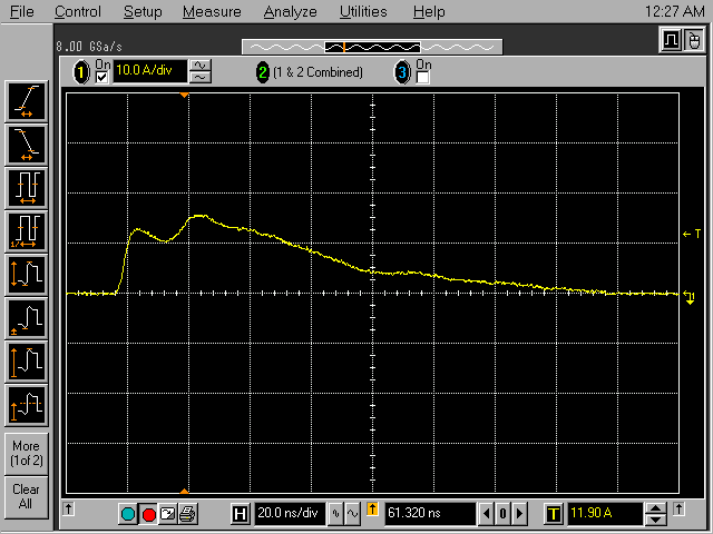 Another 8 kV air discharge waveform