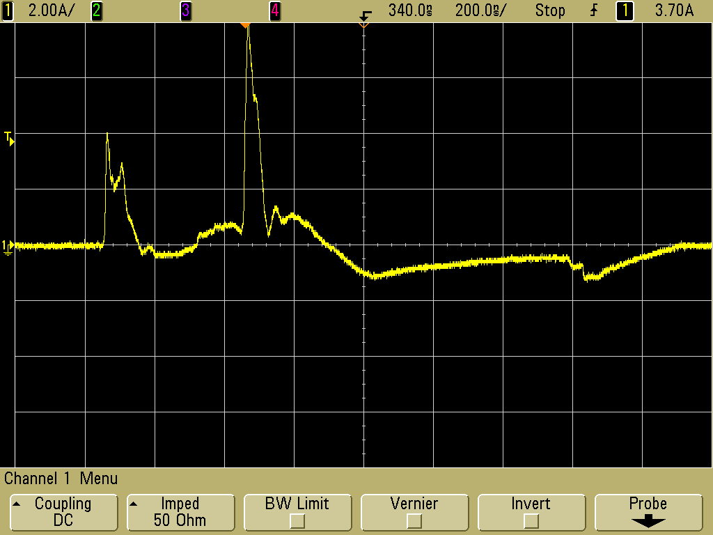 secondary discharge current