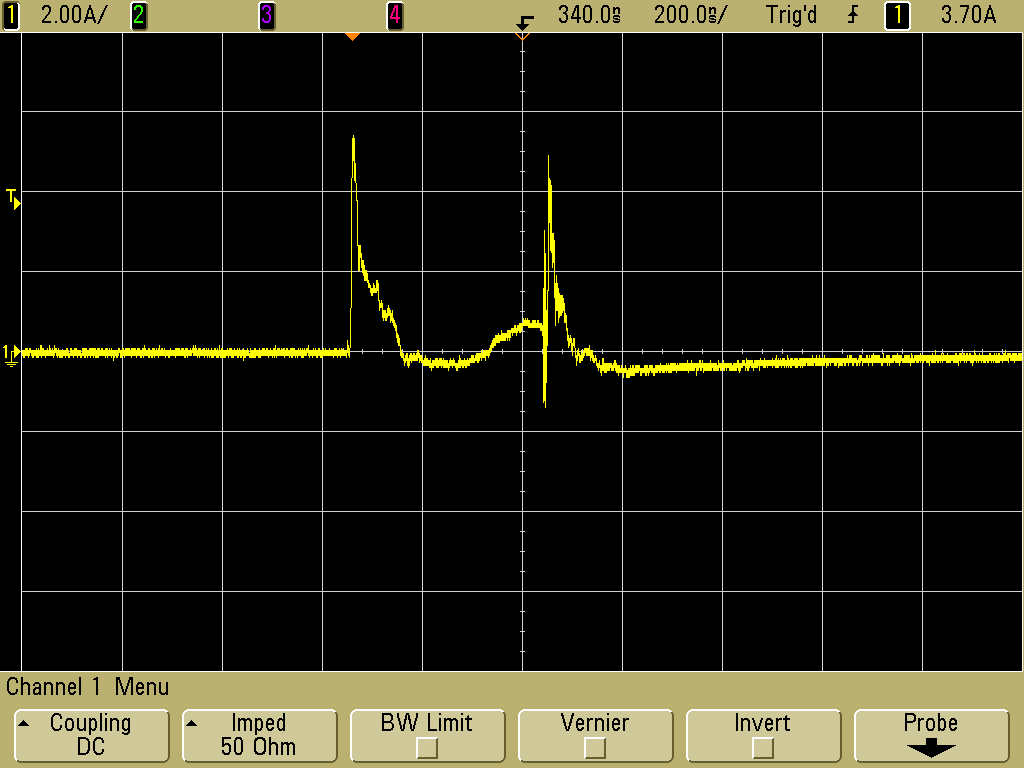 secondary discharge current