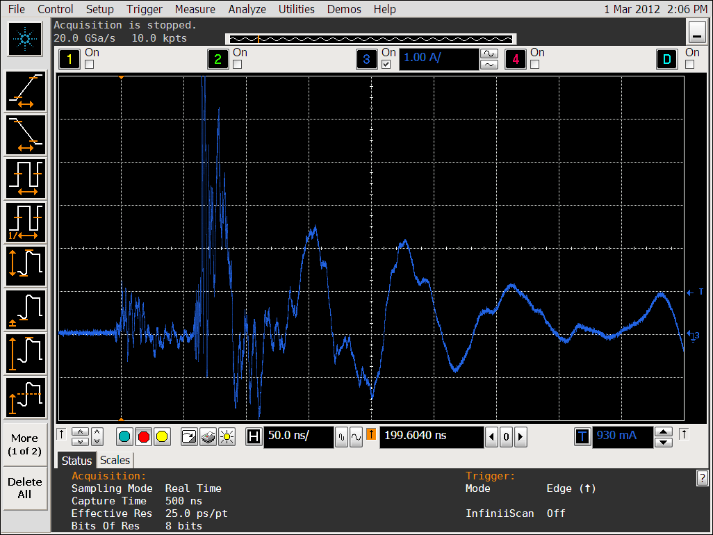 nasty air discharge current waveform