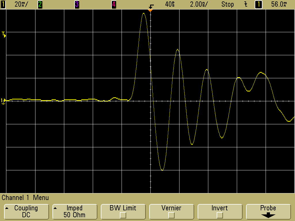 Discharge at 30 cm