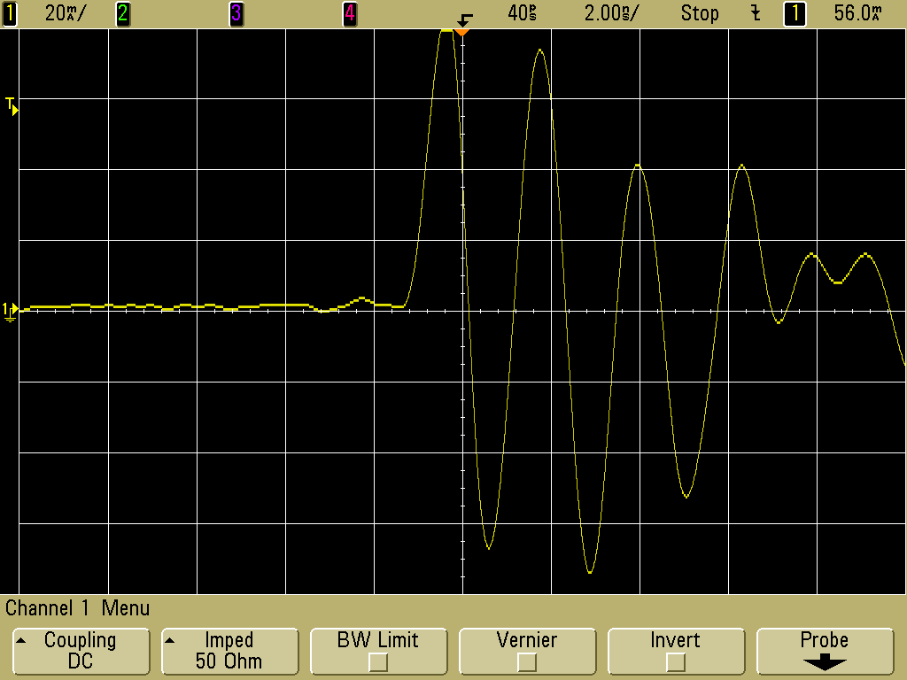 Discharge at 30 cm