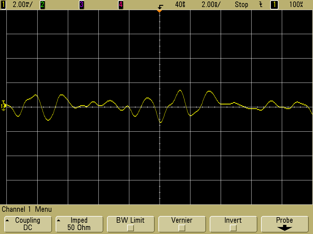 Null experiment discharge at 30 cm