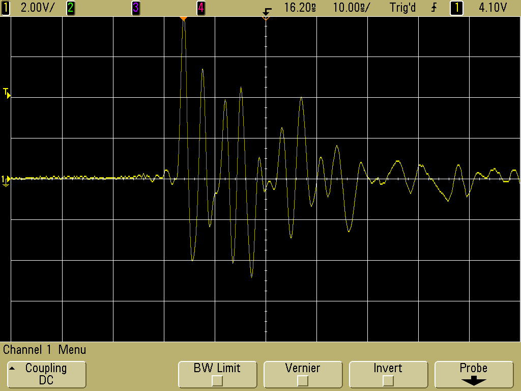 Probe pickup from a collapsed metal pointer